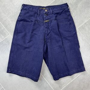 VTG Marithe Girbaud Jorts 31 (30" act) Dark Wash USA Baggy 90s Skater Denim